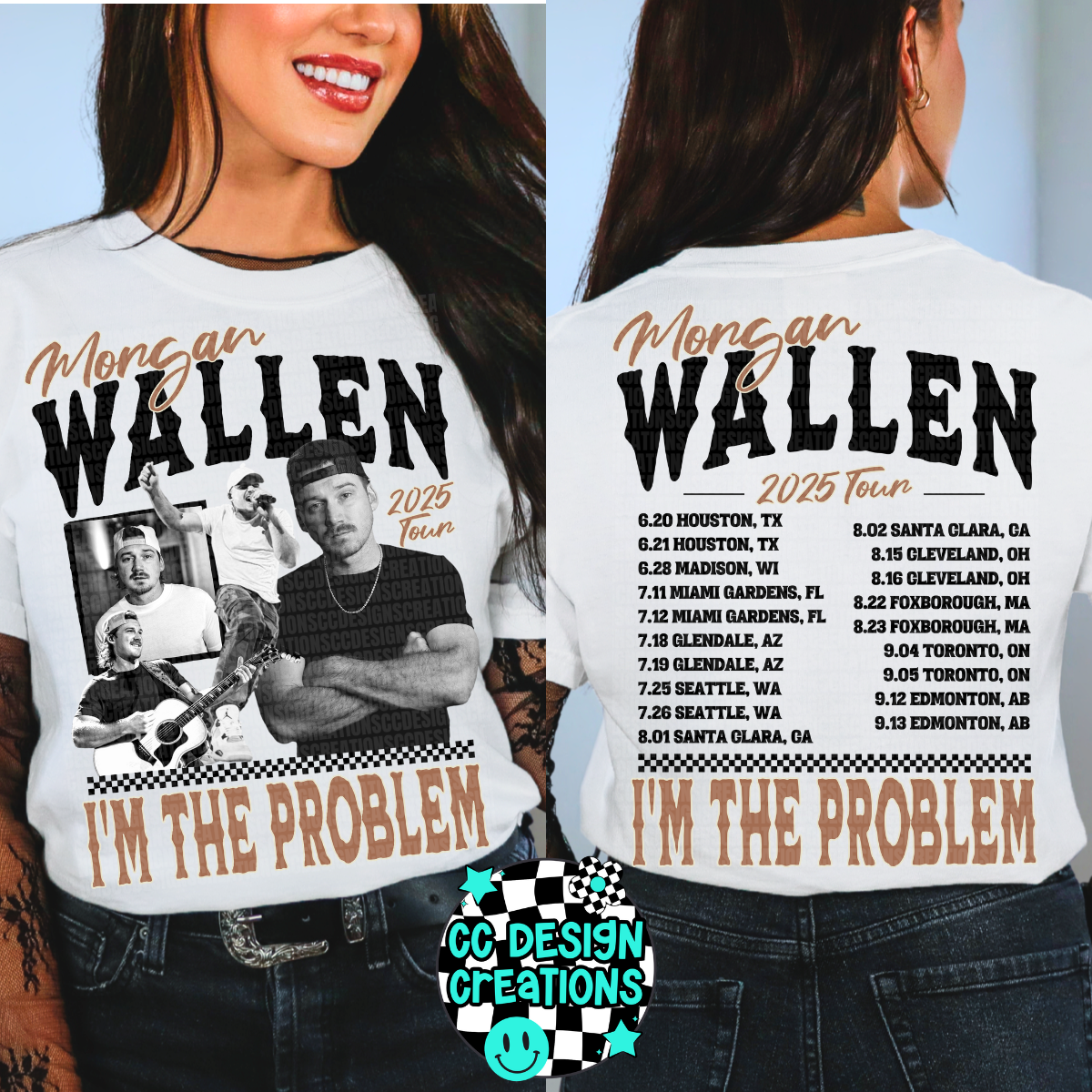 Wallen I'm The Problem Tour PNG Digital Download (3 Versions Included)