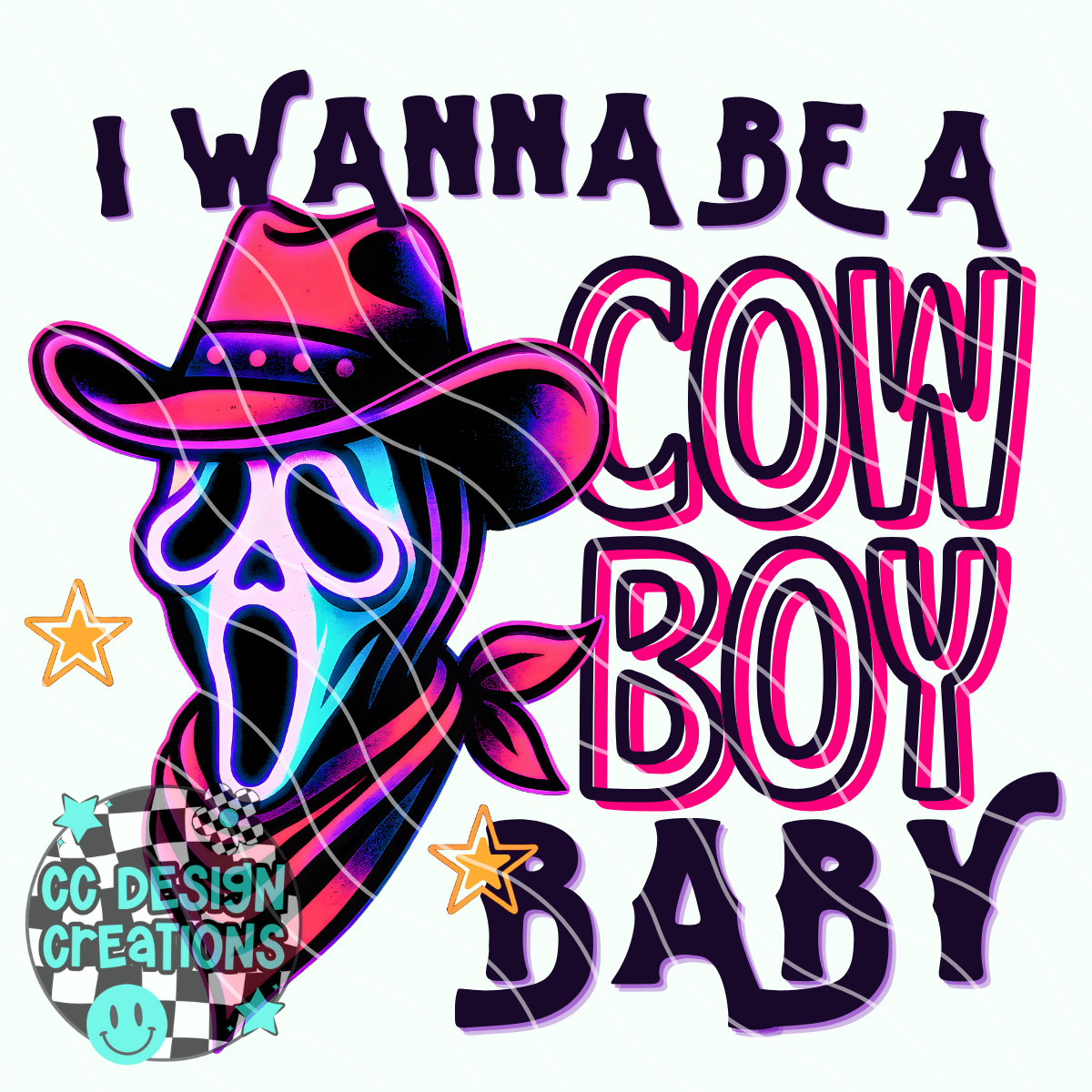 Ghostface Cowboy PNG Digital Download