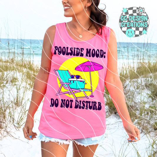 Poolside Mood PNG Digital Download