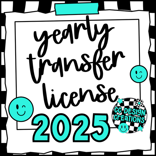 2025 YEARLY TRANSFER LICENSE