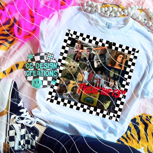 Friday The 1 3 TH Summer Movie Collage PNG Digital Download