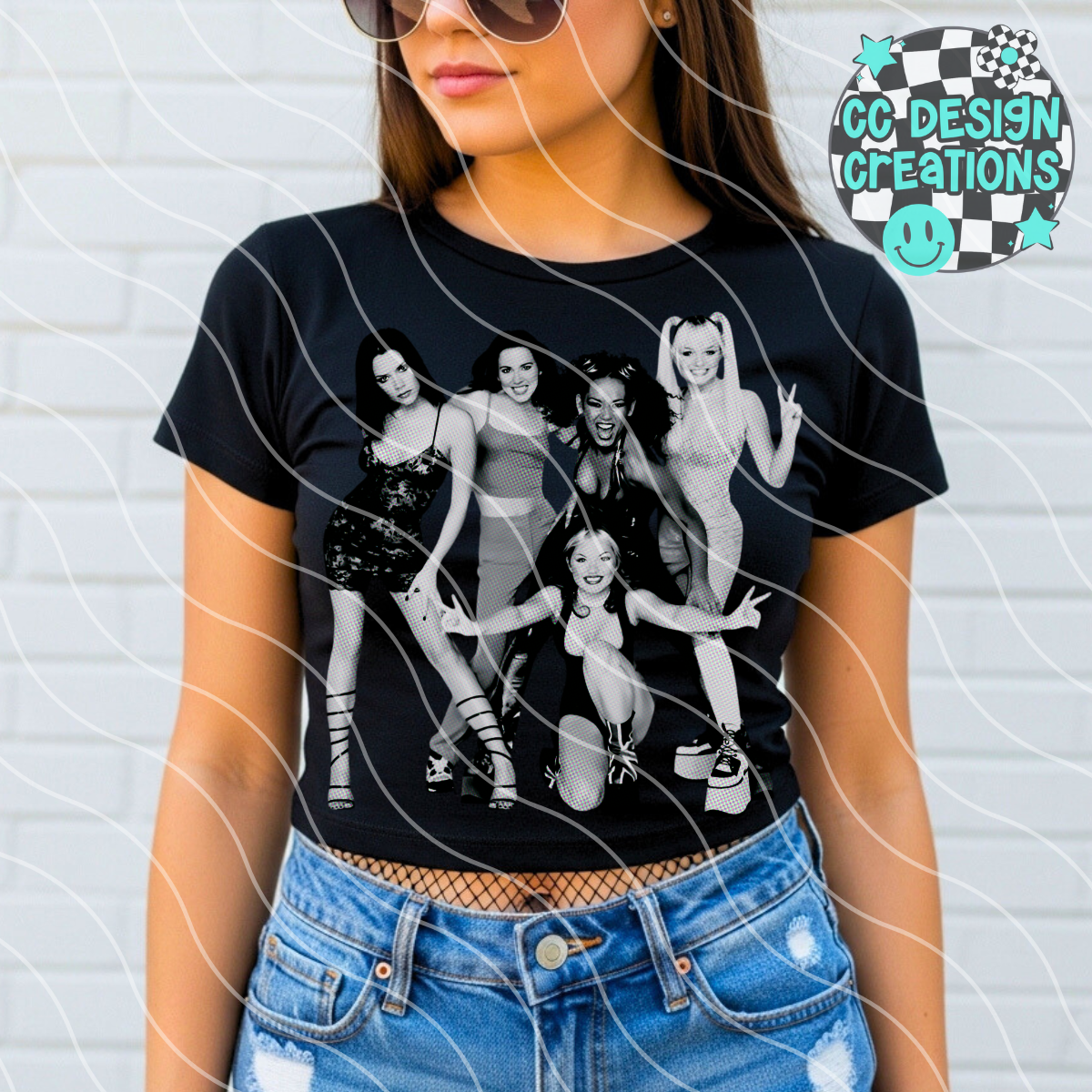 Spice Girls Halftone PNG Digital Download