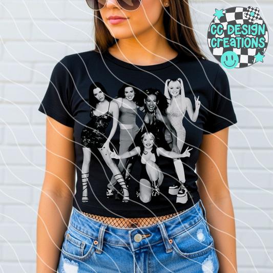 Spice Girls Halftone PNG Digital Download