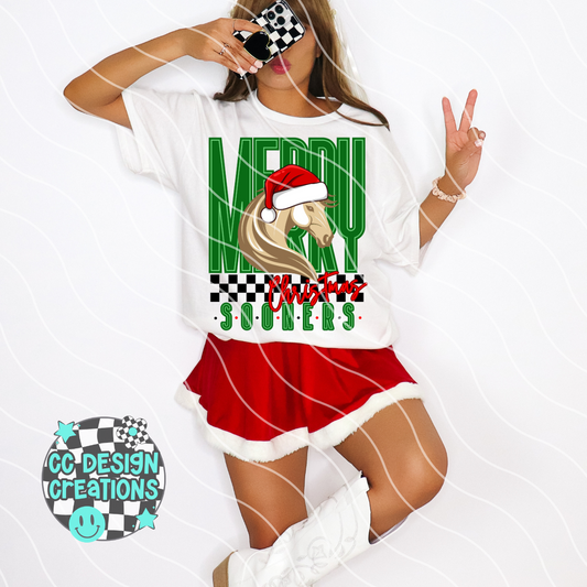 Christmas Sooners PNG Digital Download