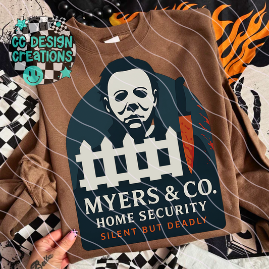 Myers Home Security PNG Digital Download