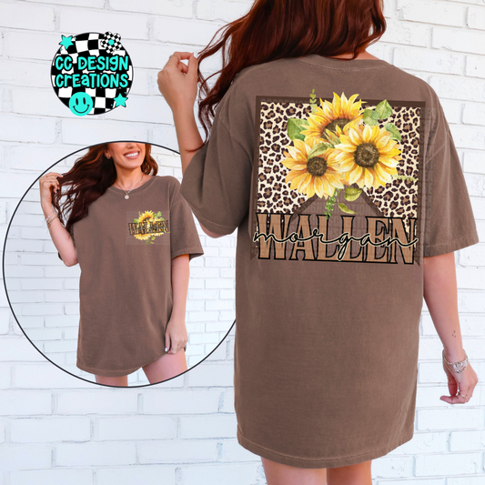 Sunflower Leopard Wallen PNG Digital Download