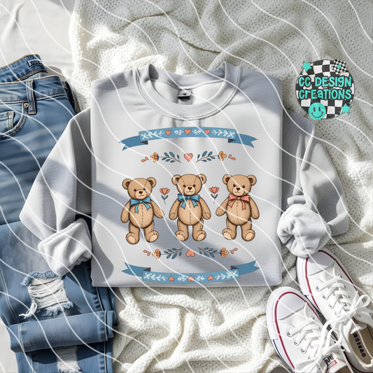 Cottagecore Bears PNG Digital Download