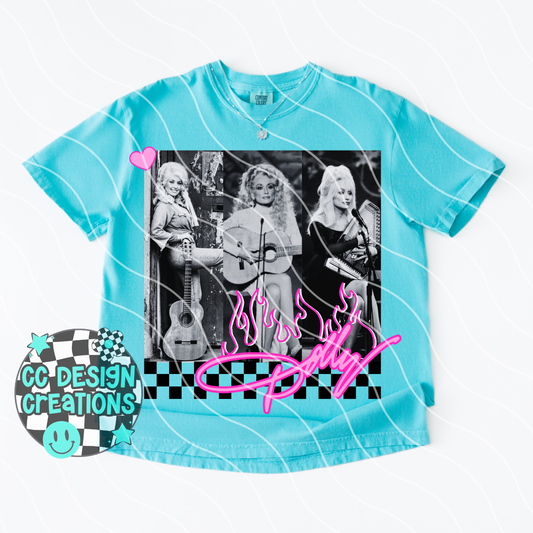 Dolly Neon Summer Music PNG Digital Download