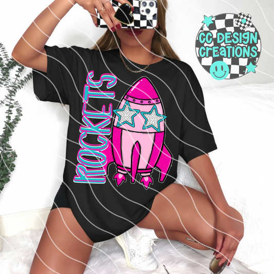 Rockets Preppy Mascot PNG Digital Download