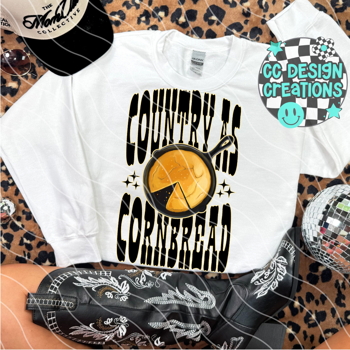 Country as Cornbread PNG Digital Download