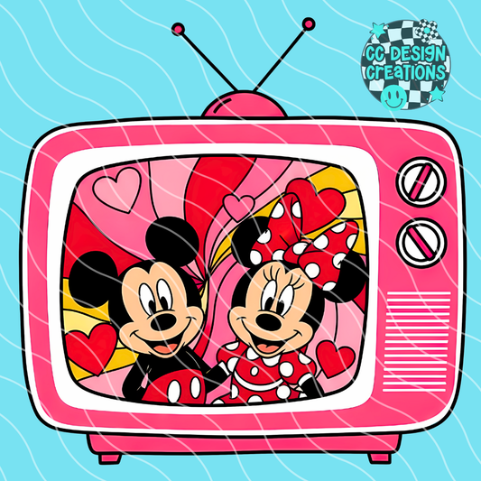 Retro TV Mouse PNG Digital Download