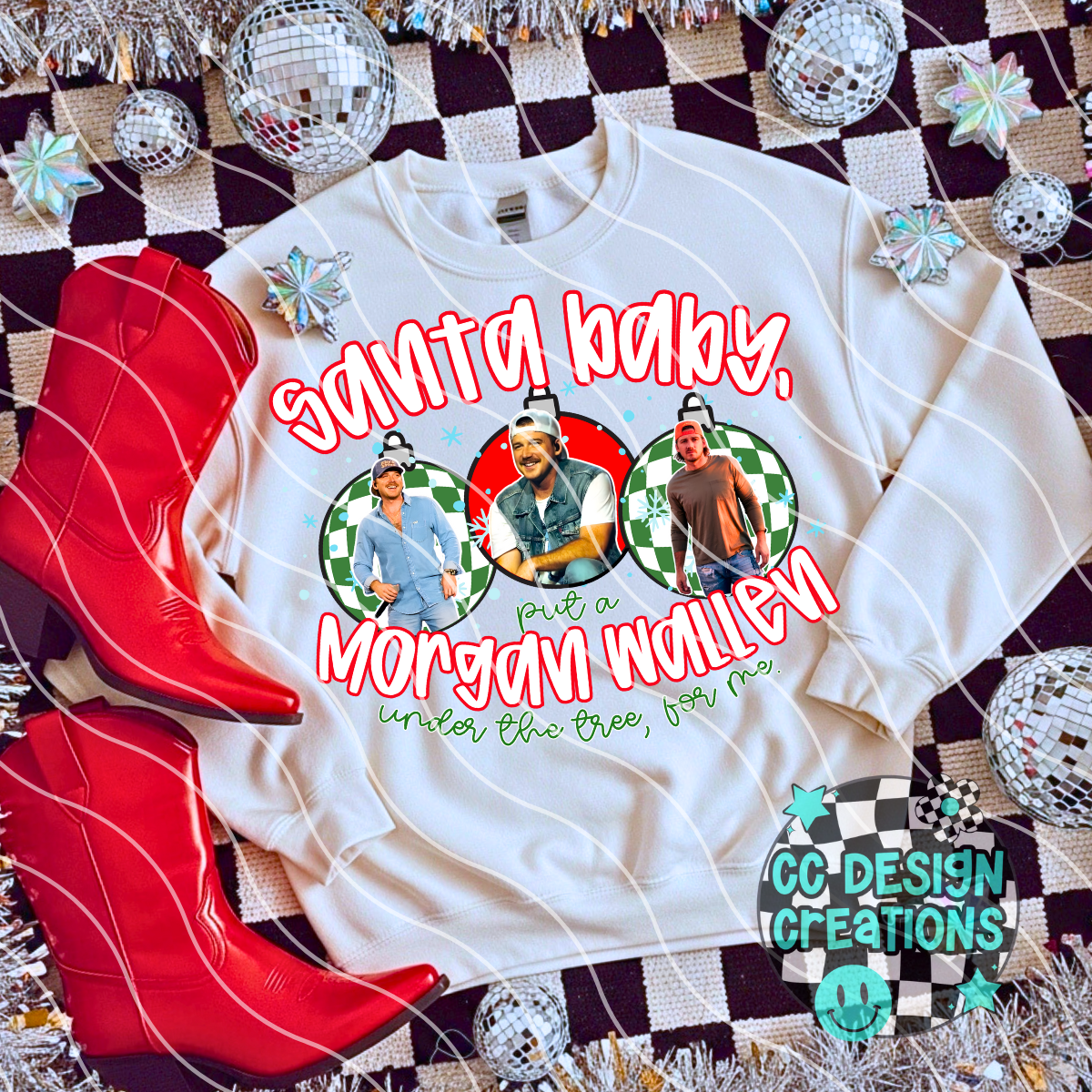 Santa Baby Wallen PNG Digital Download