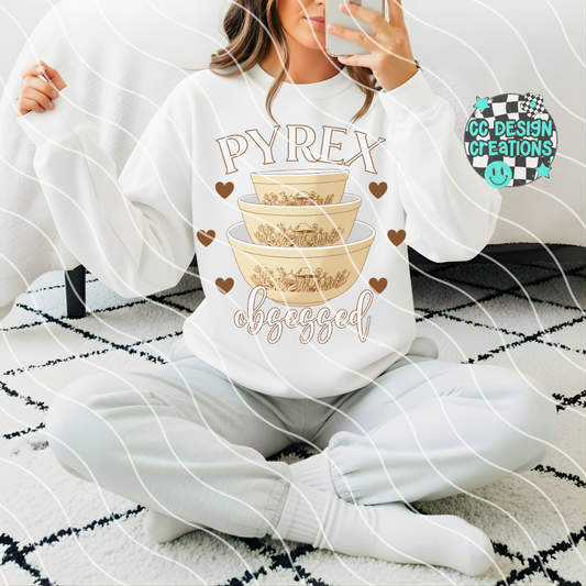 Pyrex Brown PNG Digital Download