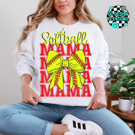 Softball Mama PNG Digital Download