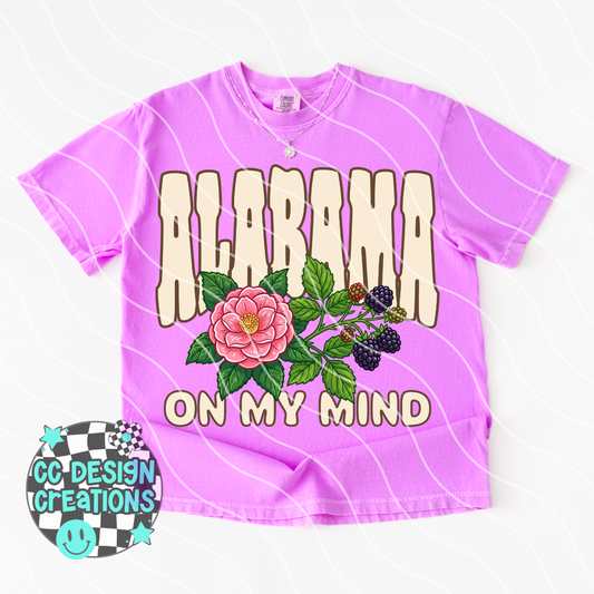 Alabama On My Mind PNG Digital Download