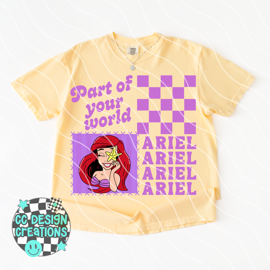 Ocean Princess Ar iel PNG Digital Download