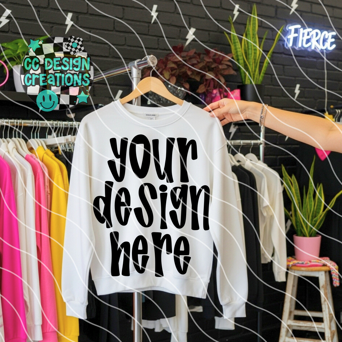 White Sweatshirt Alt Boutique Mock 2