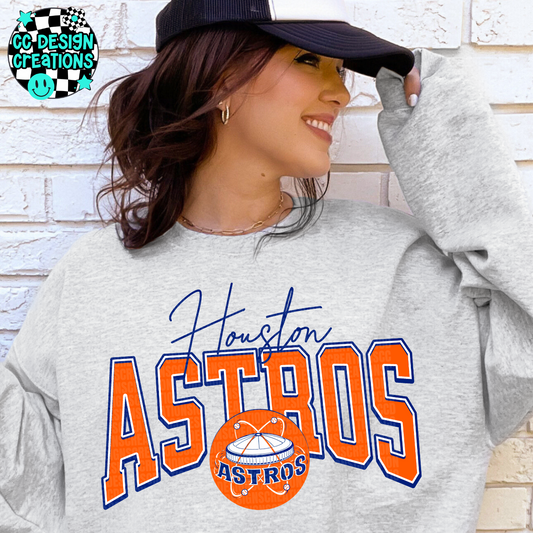 Astros Retro Logo PNG Digital Download