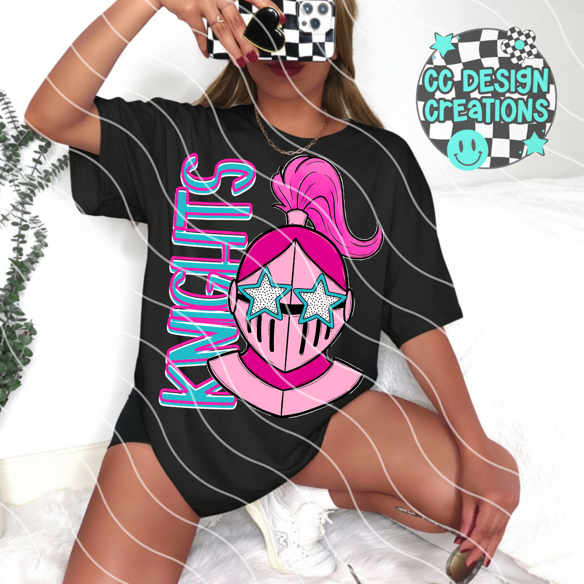 Knights Preppy Mascot PNG Digital Download