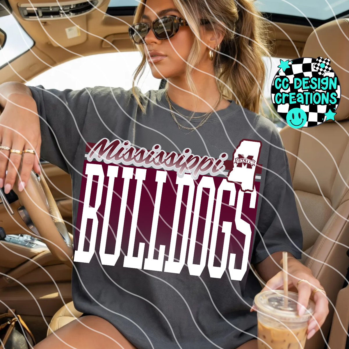 MS BULLDOGS RETRO GAME DAY FOOTBALL PNG DIGITAL DOWNLOAD