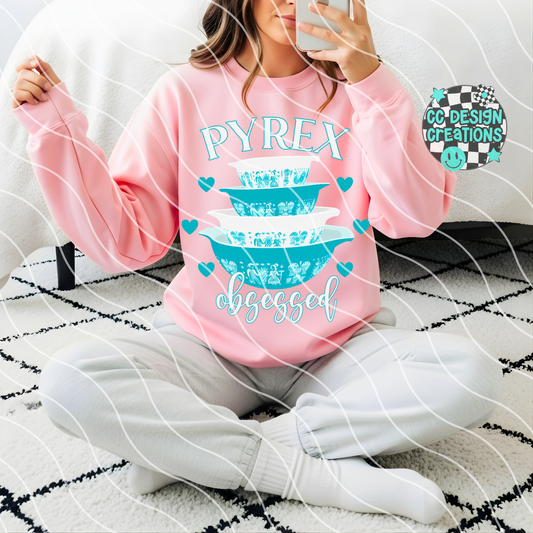 Pyrex Blue PNG Digital Download