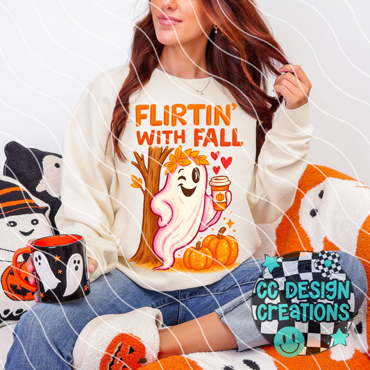 Flirtin' With Fall PNG Digital Download