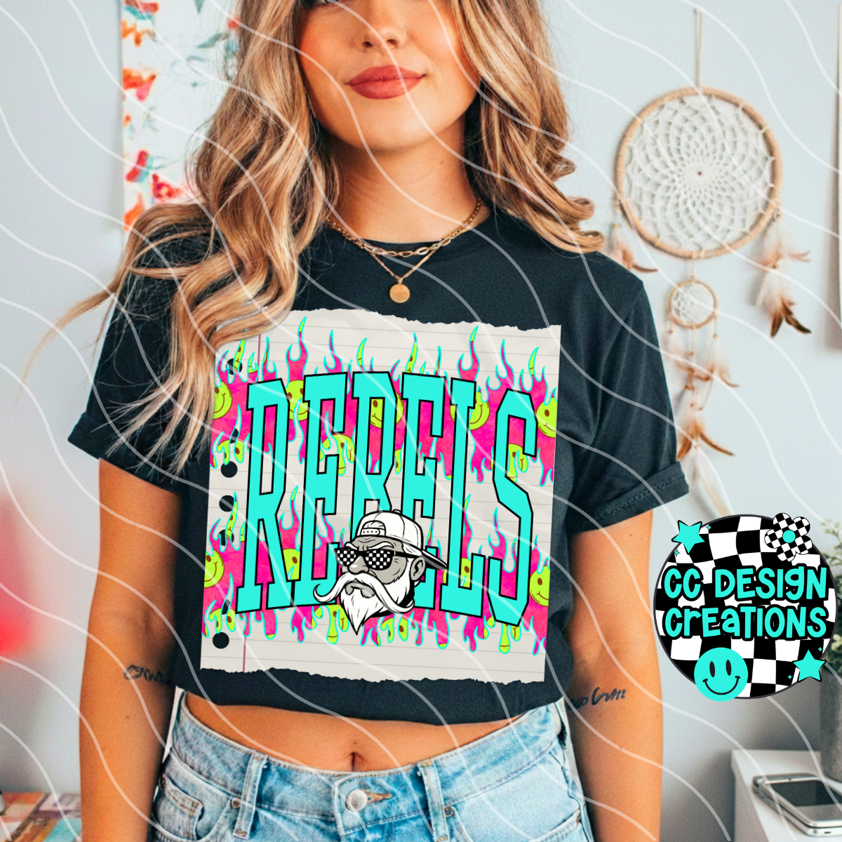REBELS SMILEY MASCOT PNG DIGITAL DOWNLOAD