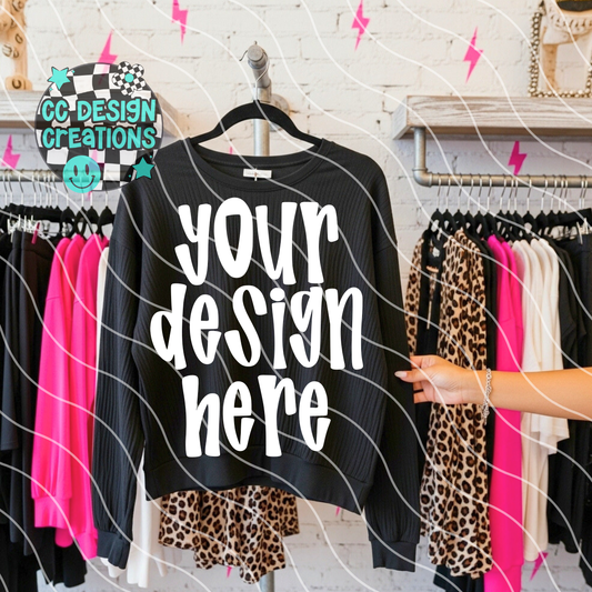 Black Sweatshirt Alt Boutique Mock 1