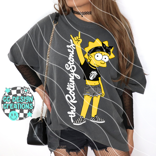 RO LL ING ST ON ES ROCKER LISA PNG Digital Download