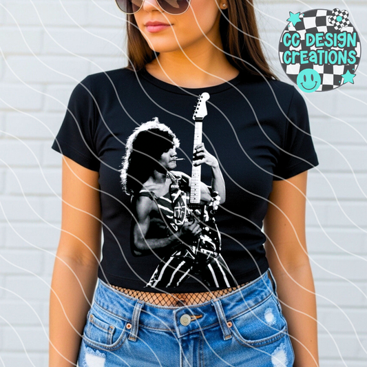 Van Halen Halftone PNG Digital Download