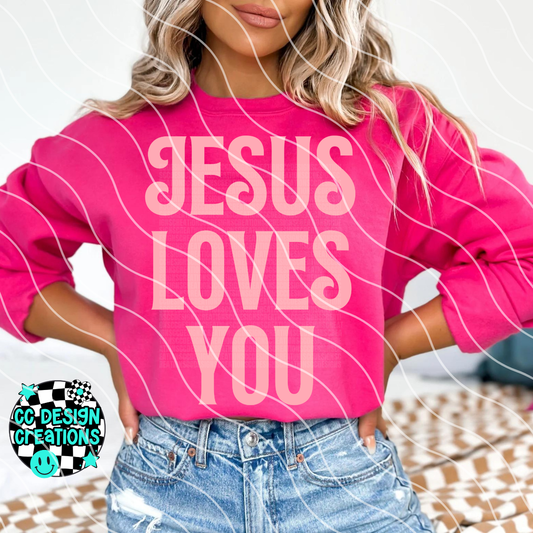 Jesus Loves You PNG Digital Download