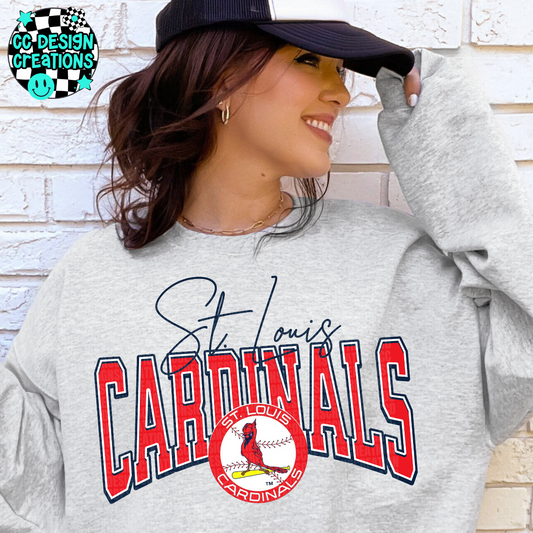 Cardinals Retro Logo PNG Digital Download