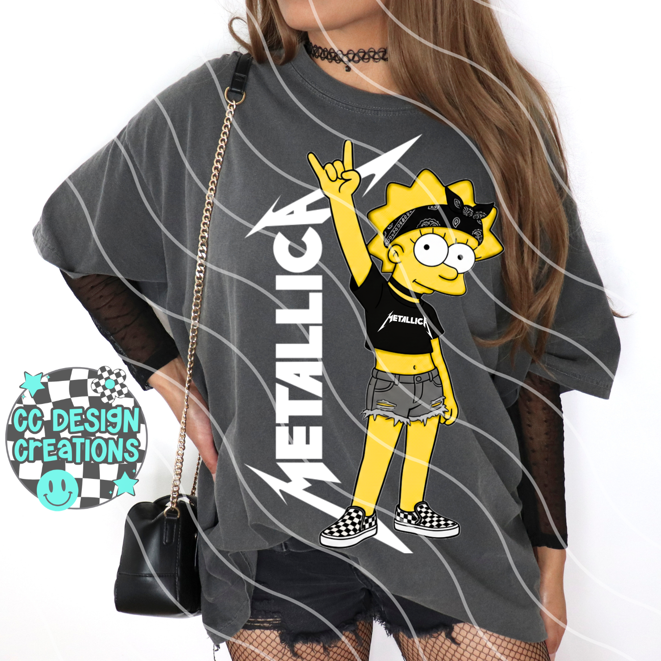 METAL LICA ROCKER LISA PNG Digital Download