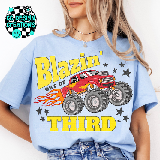 Blazin Out of Third PNG Digital Download