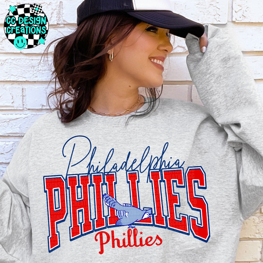 Phillies Retro Logo PNG Digital Download