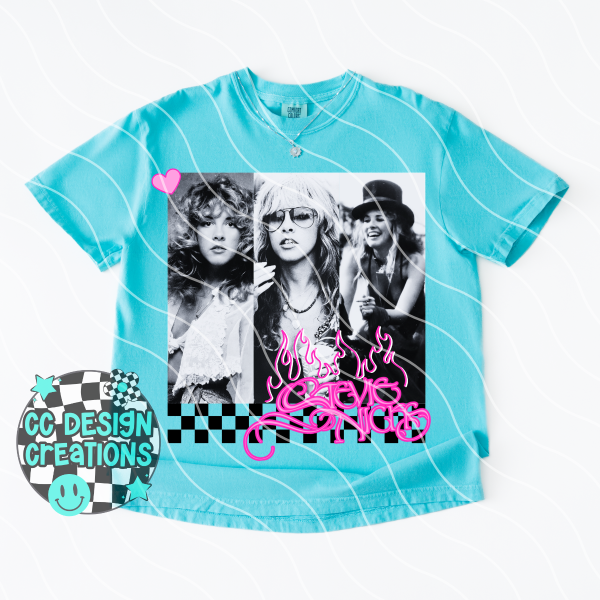 Stevie Neon Summer Music PNG Digital Download