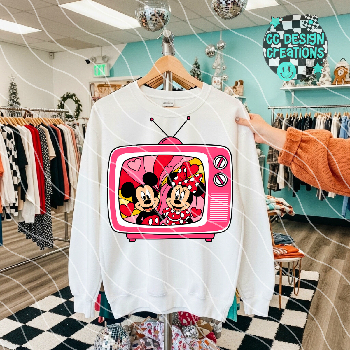 Retro TV Mouse PNG Digital Download