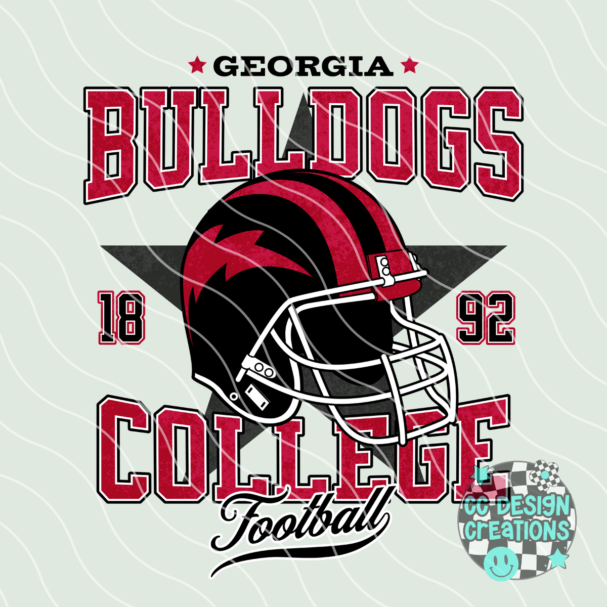 Retro All Star Dawgs Football PNG Digital Download
