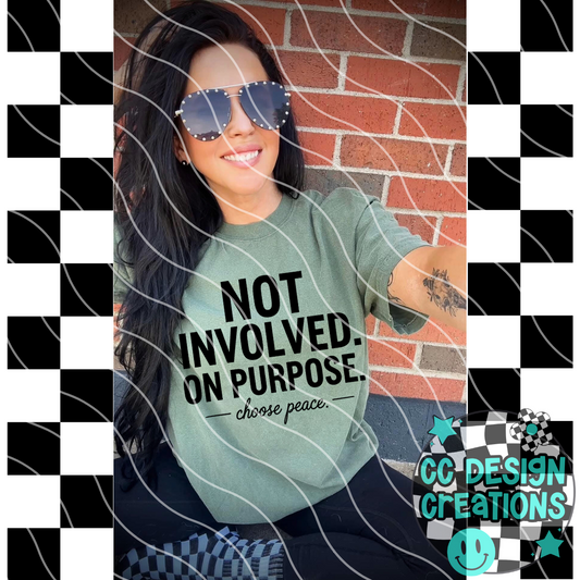 Not Involved PNG Digital Download