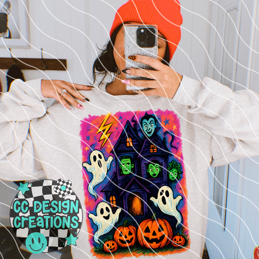 Haunted House PNG Digital Download