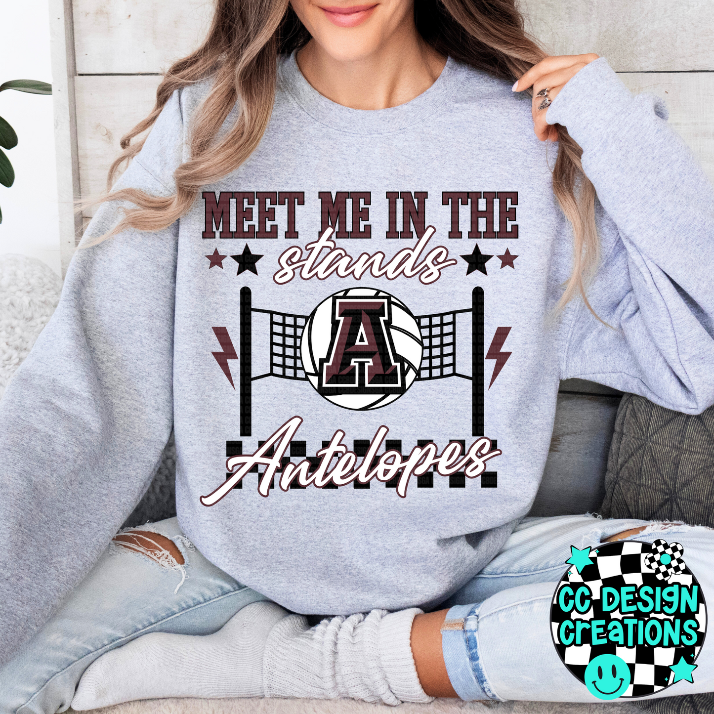 CUSTOM Meet Me In The Stands Volleyball School Spirit PNG Digital Download