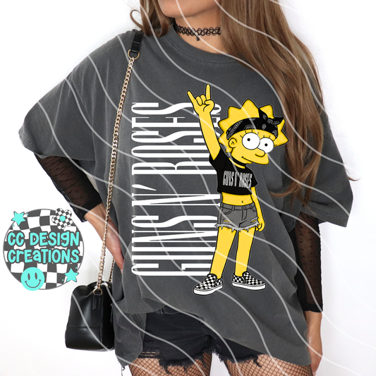 GNR ROCKER LISA PNG Digital Download