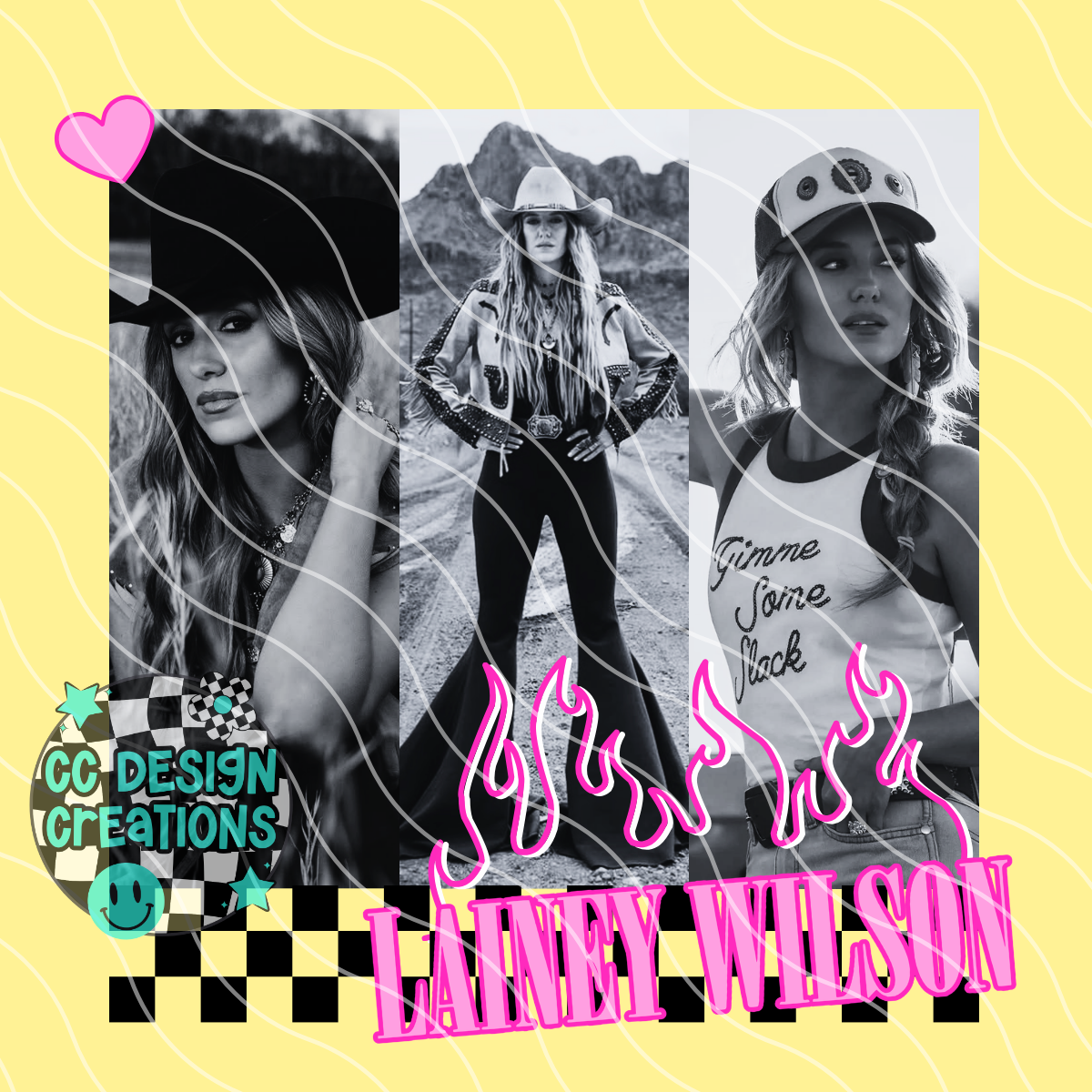 Lainey Neon Summer Music PNG Digital Download