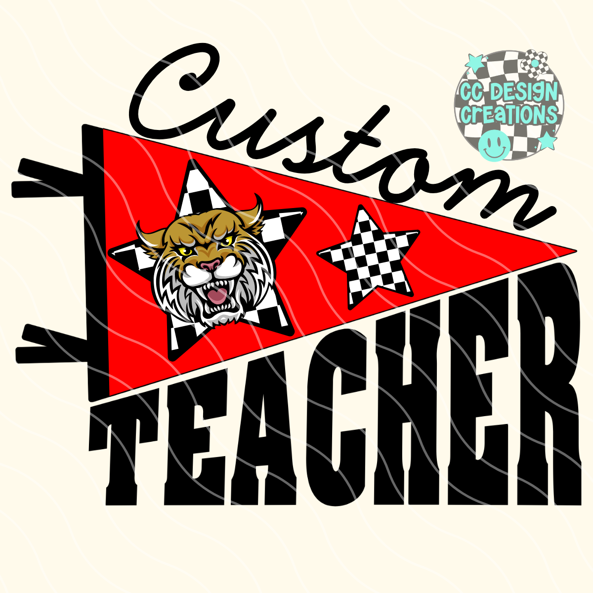 CUSTOM Teacher School Spirit PNG Digital Download