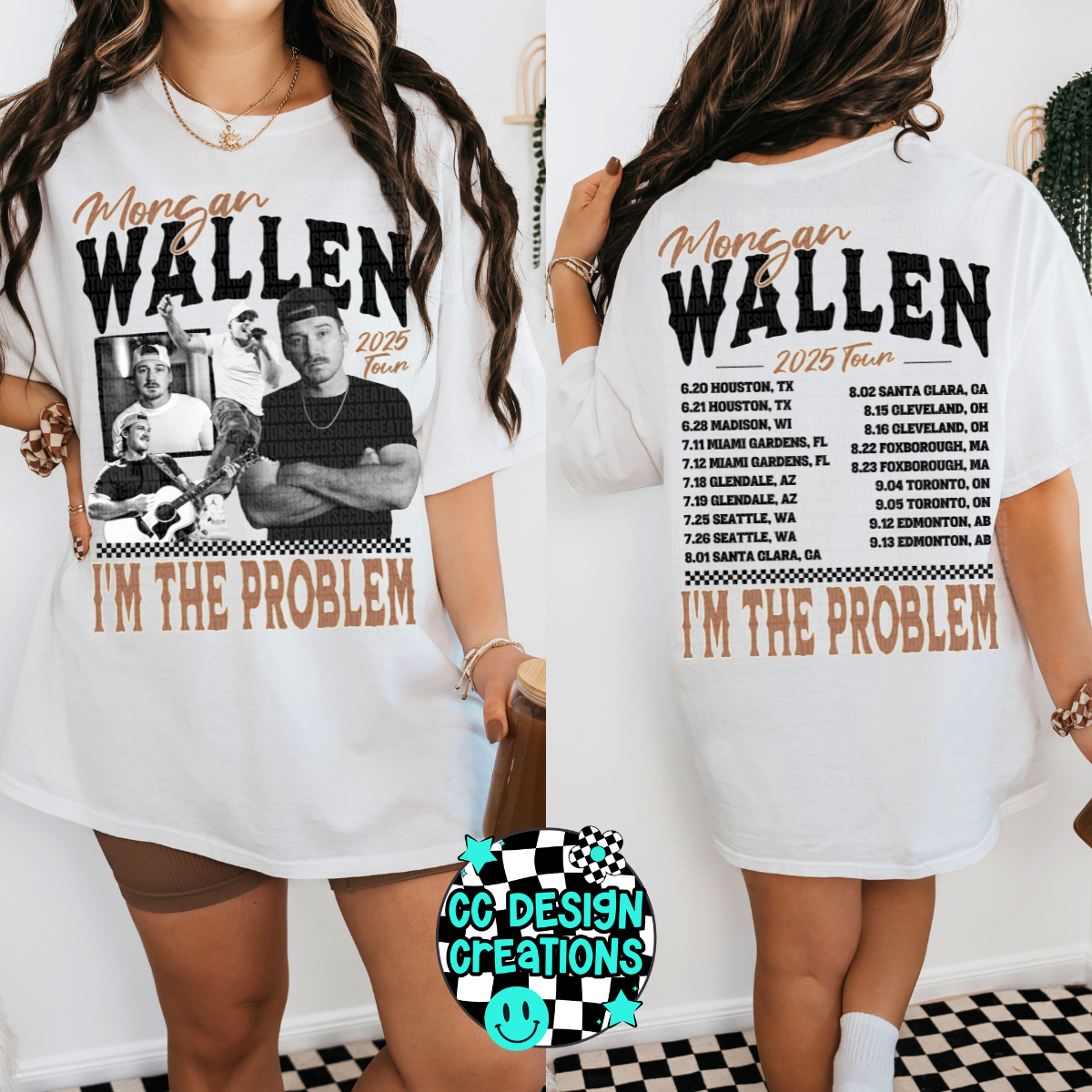 Wallen I'm The Problem Tour PNG Digital Download (3 Versions Included)