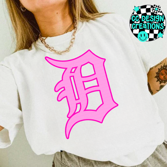 Tigers Preppy Pink PNG Digital Download
