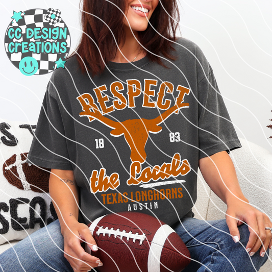 Respect The Locals Texas PNG Digital Download