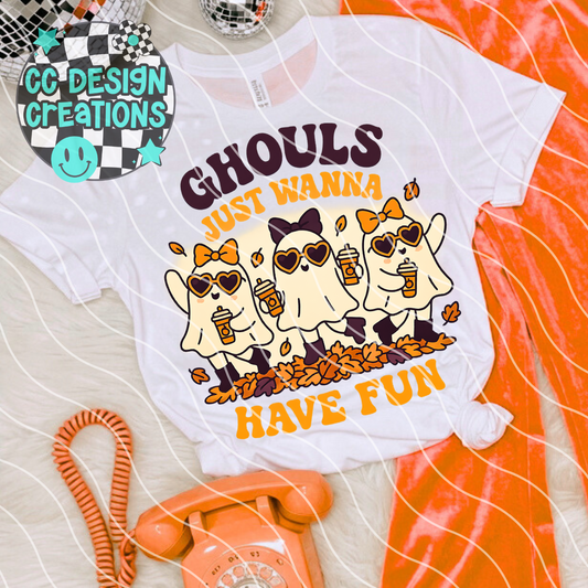 Ghouls Just Wanna Have Fun PNG Digital Download