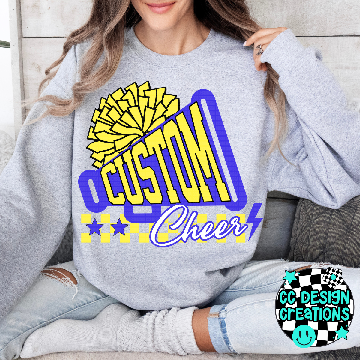 CUSTOM Cheer School Spirit PNG Digital Download