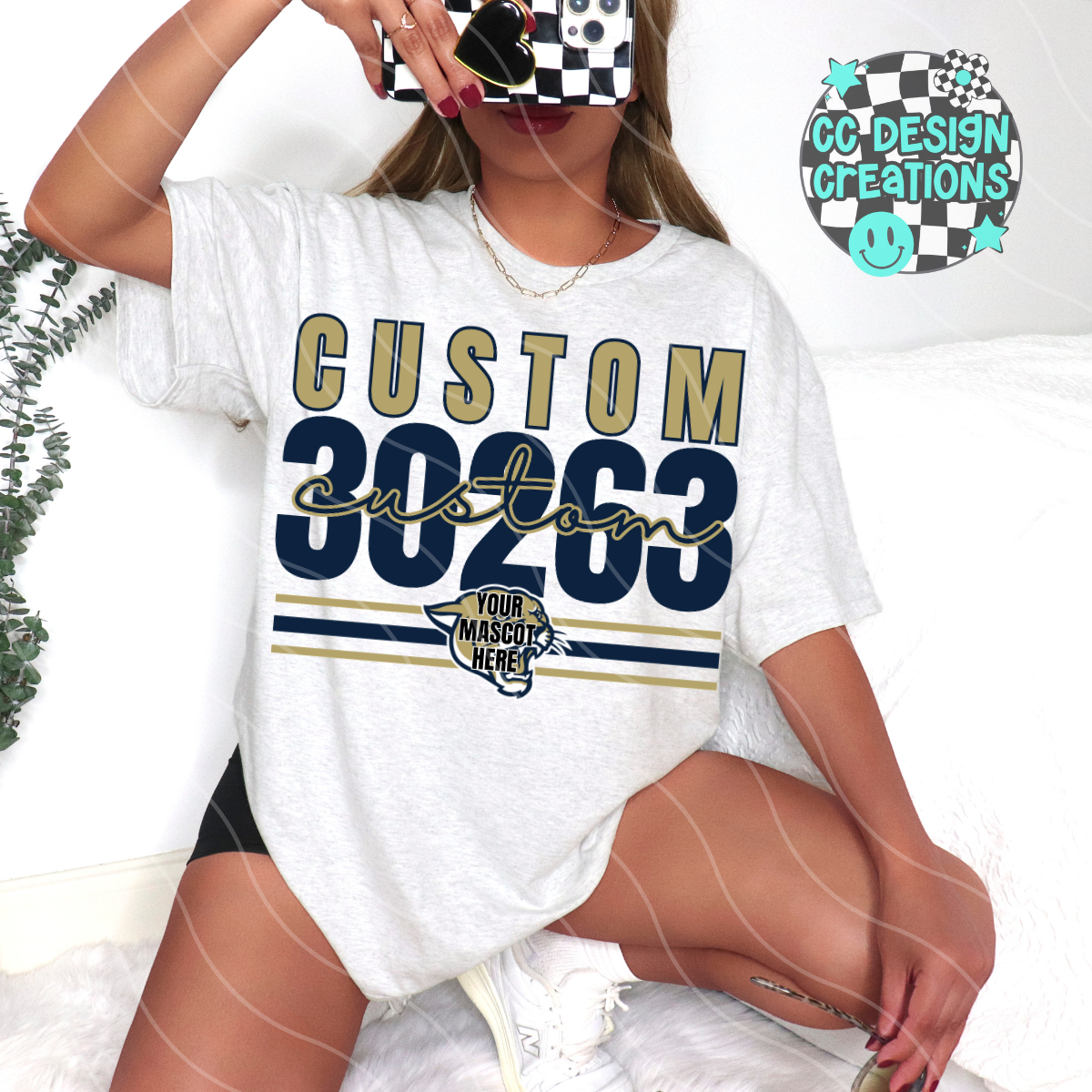CUSTOM School Pride Zip Code PNG Digital Download
